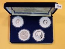 Walking Liberty and Mercury Dime coin and Silver Proof tribute set