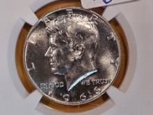 GEM! NGC 1966 SMS Kennedy Half Dollar in Mint State 67