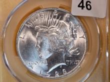 CACG 1923 Peace Dollar in Mint State 64