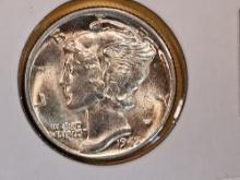 Gem Brilliant Uncirculated 1945-D Mercury Dime