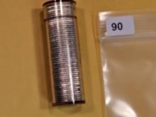 Original Brilliant Uncirculated FULL ROLL of 1960 silver Roosevelt Dimes