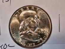 Very Choice Brilliant Uncirculated 1959 Franklin Half Dollar