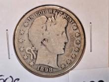 Better Date 1898-O Barber Half Dollar