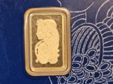 GOLD! PAMP SUISSE 2.5 gram .9999 fine gold bar