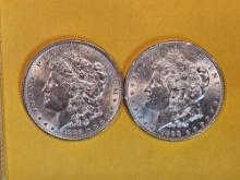 1885 and 1898 Morgan Dollars