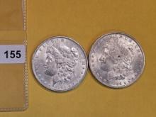 1890 and 1884-O Morgan Dollars