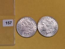 1882 and 1883 Morgan Dollars