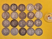 ** FULL ROLL ** Twenty Morgan Silver Dollars