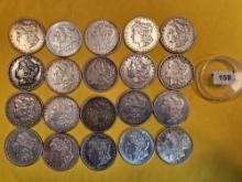 ** FULL ROLL ** Twenty Morgan Silver Dollars