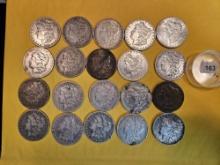 ** FULL ROLL ** Twenty Morgan Silver Dollars