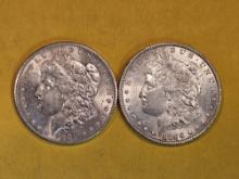 1904-O and 1896 Morgan Silver Dollars