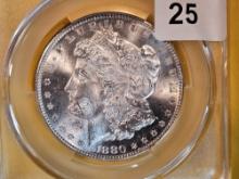 CACG 1880-S Morgan Dollar in Mint State 63