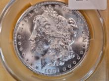 CACG 1901-O Morgan Dollar in Mint State 63