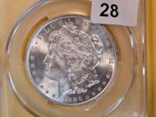 CACG 1886 Morgan Dollar in Mint State 64