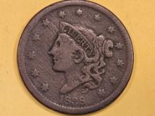 1838 Beaded Cord Large Cent