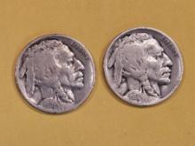 1917-S and 1924-S Buffalo Nickels