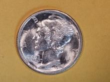 Very Choice Brilliant Uncirculated 1916 Mercury Dime FSB