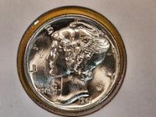 GEM Brilliant Uncirculated 1941 Mercury Dime