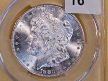 CACG 1880-S Morgan Dollar in Mint State 63