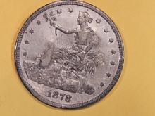 CHOPMARKS! 1878-S Trade Dollar in Extra Fine plus