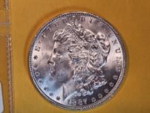 Very Choice Brilliant Uncirculated 1887 Morgan Dollar