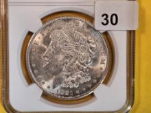 NGC 1921-D Morgan Dollar Brilliant Uncirculated