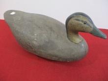 Northern Ontario Hand Carved Hen Mallard Decoy