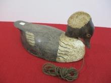 *SPECIAL DECOY-Early Nova Scotia, Canada and Craved Glass Eye Merganser Decoy