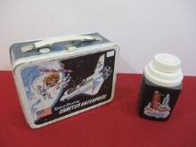 Thermos Space Shuttle Enterprise Metal Lunchbox w/ Thermos Bottle