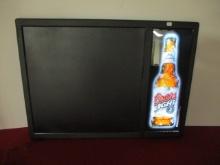 Coors Light NOS Menu Board w/ Original Hang Chain