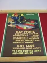 WWI Eat more Corn Oats & Rye war  Poster