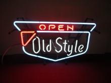 Old Style "Open" Neon Sign