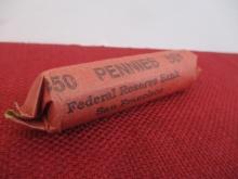 Full Roll of Indianhead Pennies