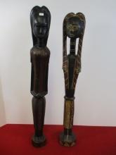 Figural Ghana Africa Carved Figures