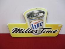 Miller Lite Advertising Tin Sign