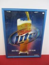 Miller Lite Advertising Beer Mirror