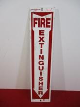 Fire Extinguisher Metal Sign