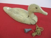 Primitive Wooden Decoy w/ Motion Head