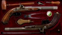 Estate Percussion Dueling 2Pcs Boxed Set Pistols