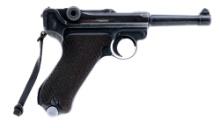 Mauser 42 Code P08 Luger 9mm Pistol (1940)