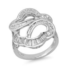 18K White Gold Setting with 1.84 Total Carat Weight Diamond Ladies Ring