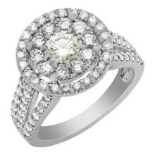 14k White Gold 0.47ct & 1.87ct Diamond Ring