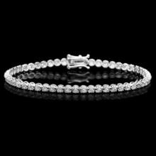 18K Gold 2.78ct Diamond Bracelet