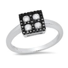 18K White Gold Setting with 0.33ct Diamond Ladies Ring