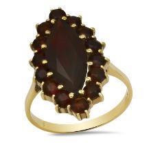 14K Yellow Gold Setting with 3.5ct Garnet Ladies Ring