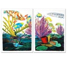 Coral Reef Life Diptych by Wyland,