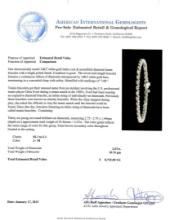 14KT White Gold 2.67 ctw Diamond Tennis Bracelet