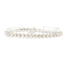 1.59 ctw Round Brilliant Cut Diamond Tennis Bracelet - 14KT White Gold