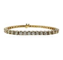 10.04 ctw Diamond Tennis Bracelet - 14KT Yellow Gold