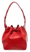 Louis Vuitton Red Epi Leather Petit Noe Bag